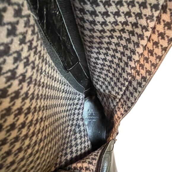 Aquatalia Geneva Black Leather Riding Boots Size 8 - Picture 7 of 10